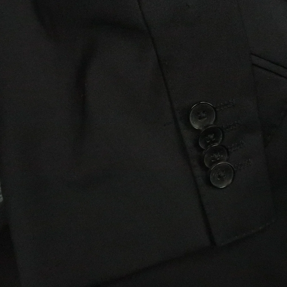 Hugo Boss Blazer Men 42L Black Wool Marzotto Stretch Tailoring Sport Coat Jacket